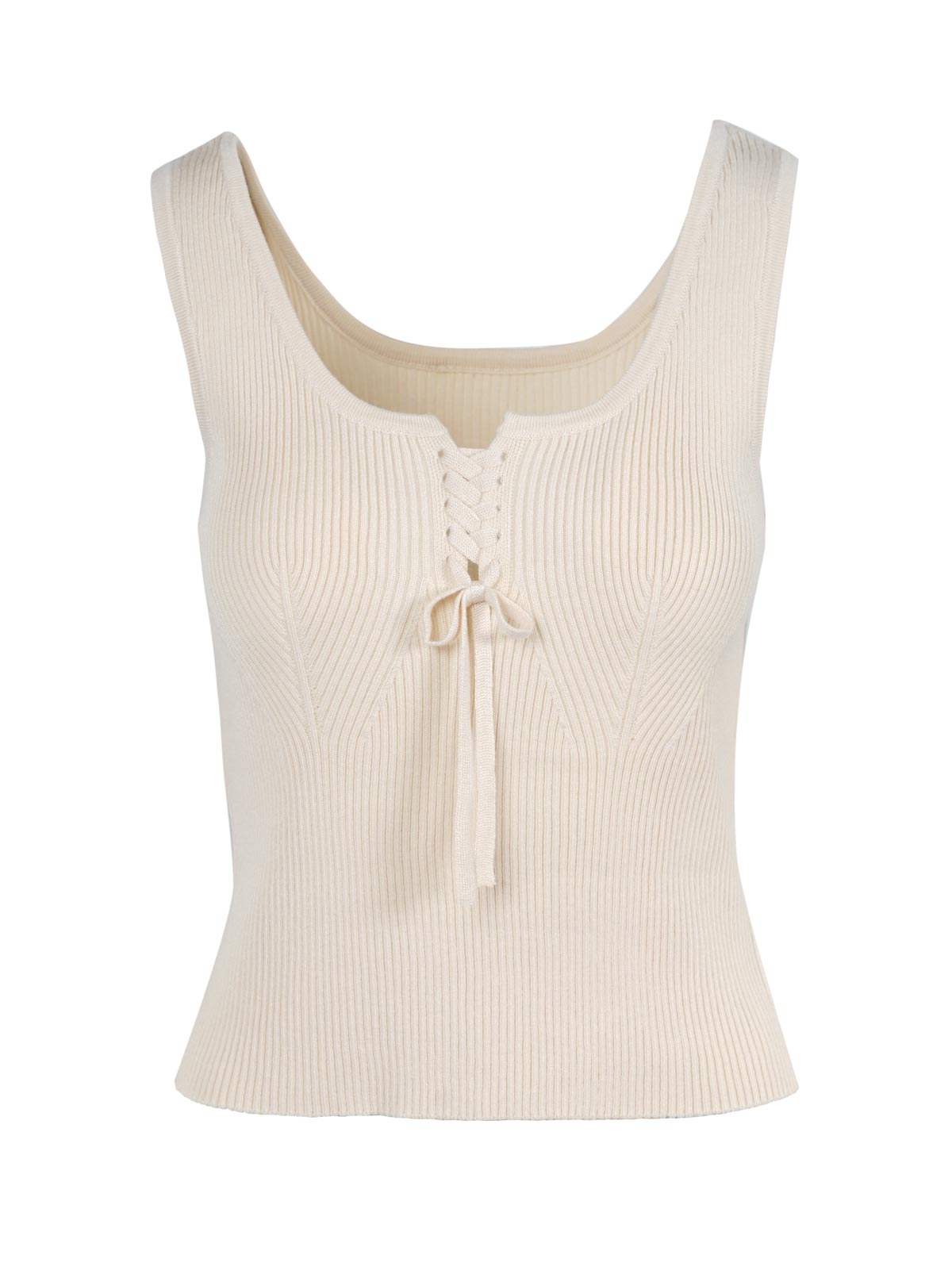 Jessica Simpson Recommended - Johanna Lace Up Tank in Parchment