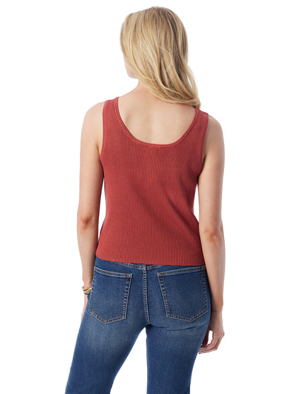 Jessica Simpson Best Seller - Johanna Lace Up Tank in Chili Oil