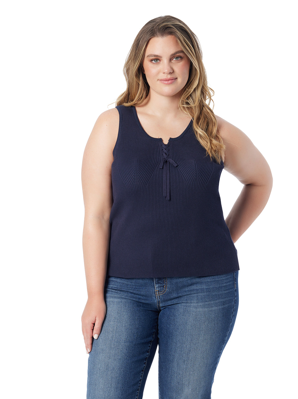 Jessica Simpson Exclusive - Johanna Lace Up Tank in After Midnight