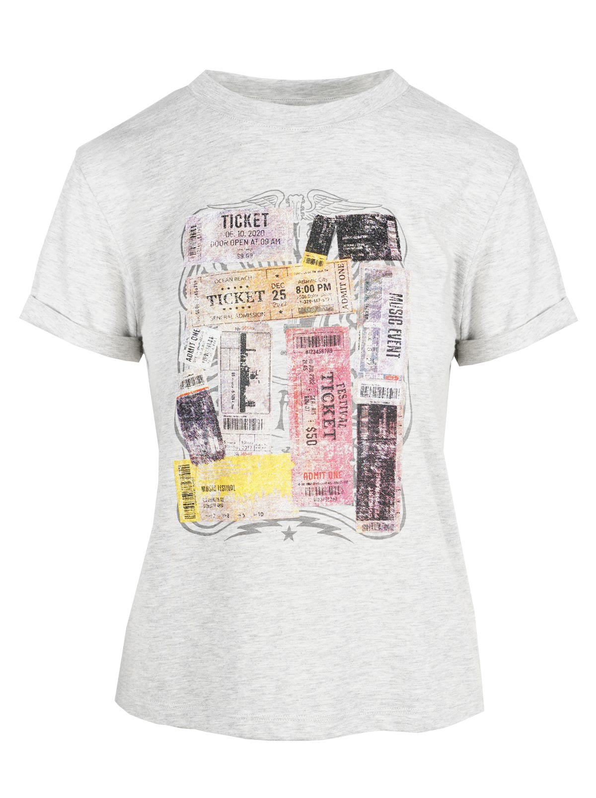 Jessica Simpson Exclusive - Ike Tee in Light Heather Grey