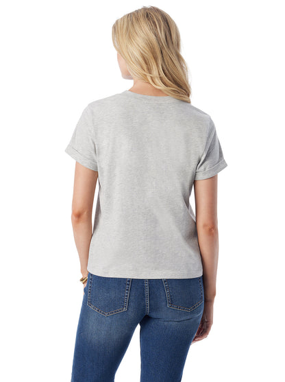 Jessica Simpson Exclusive - Ike Tee in Light Heather Grey
