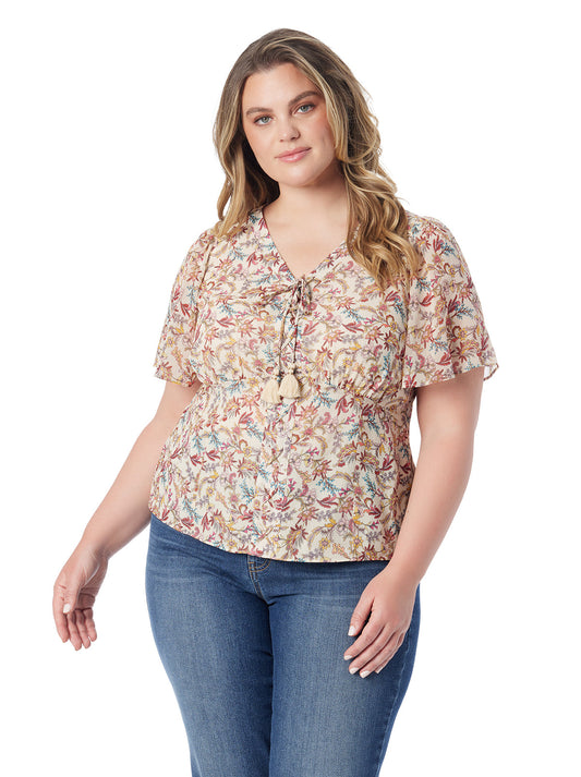 Jessica Simpson Recommended - Katrin Blouse in Cartoon Florals