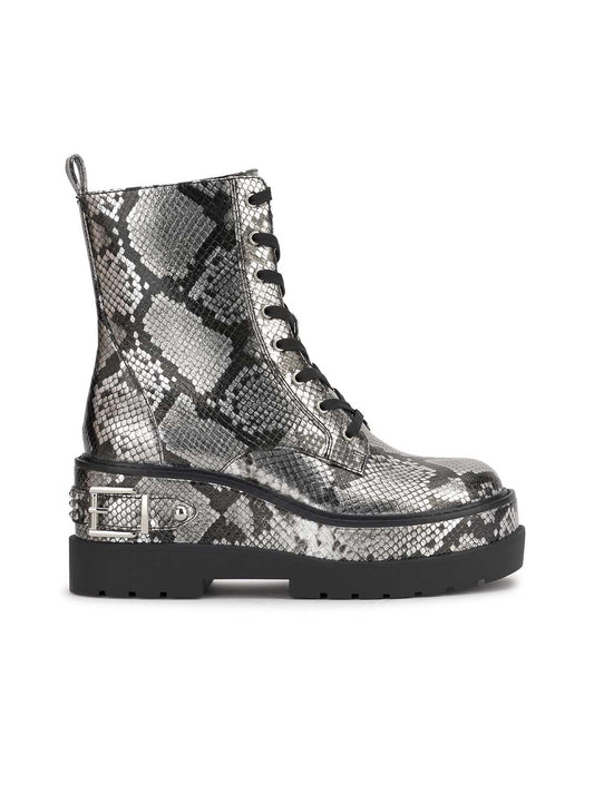 Jessica Simpson Popular - Imelda Combat Boot in Chrome Snake