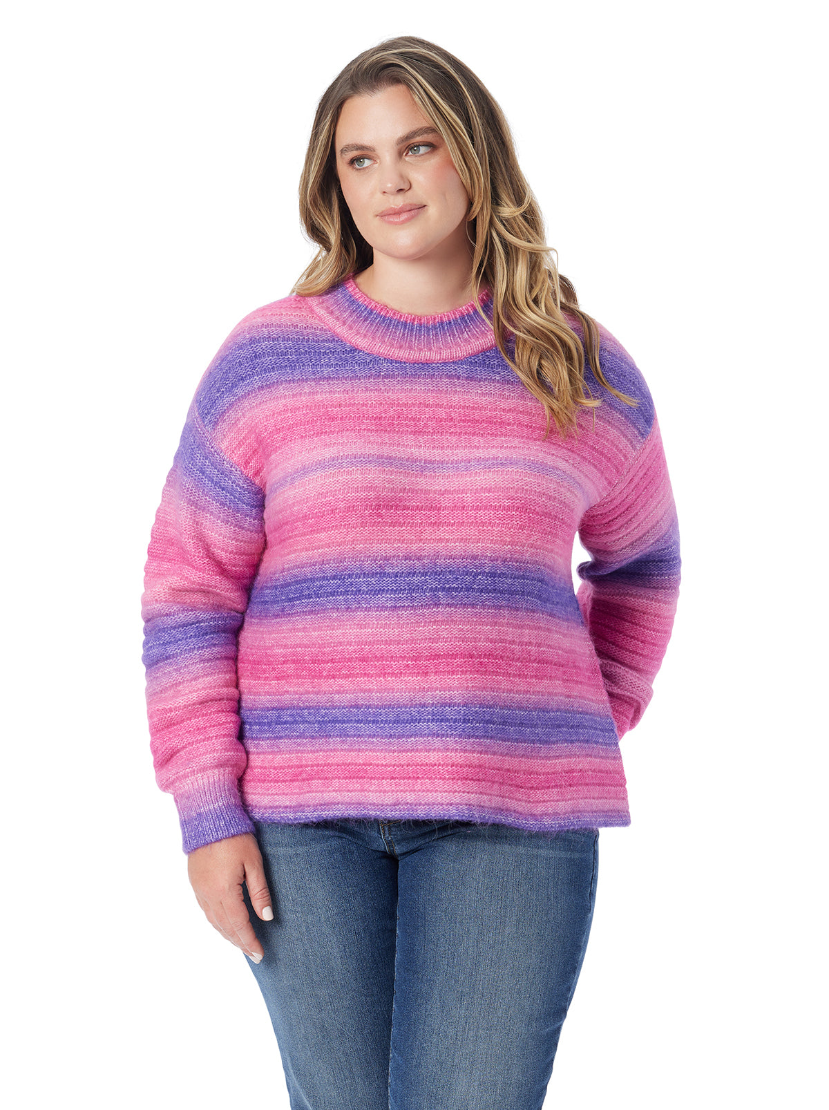 Jessica Simpson Exclusive - Portia Sweater in Royal Purple Combo