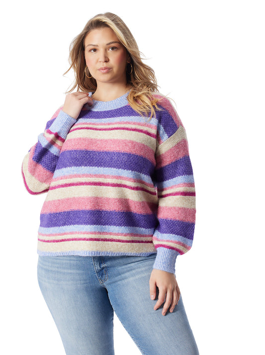 Jessica Simpson Trending - Portia Sweater in Lavender Stripe