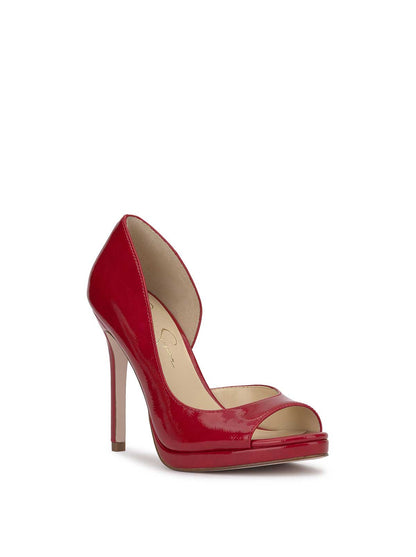 Jessica Simpson Recommended - Kimli Peep Toe Pump in Red Muse