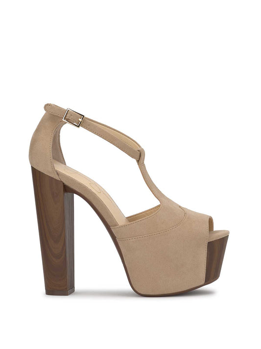 Jessica Simpson Trending - Dany T-Strap Platform Sandal in Almond