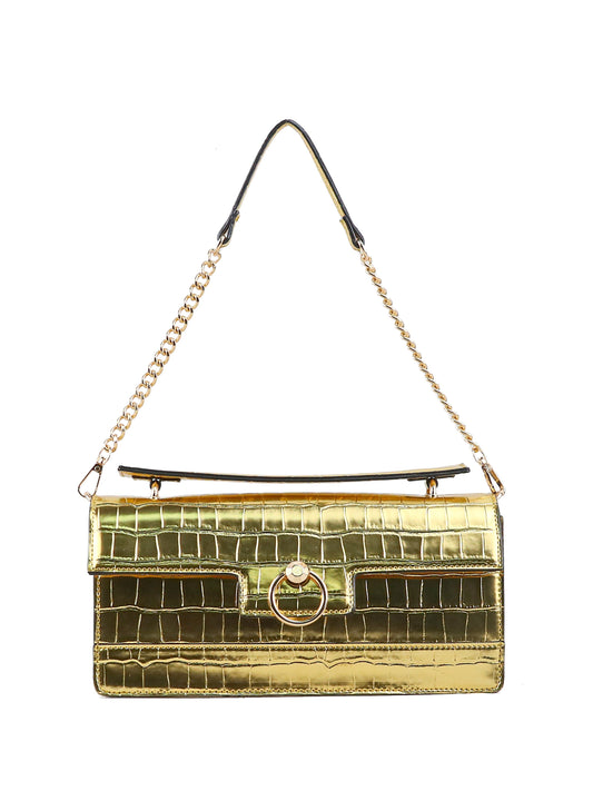 Jessica Simpson Popular - Brooke Clutch in Gold Croco