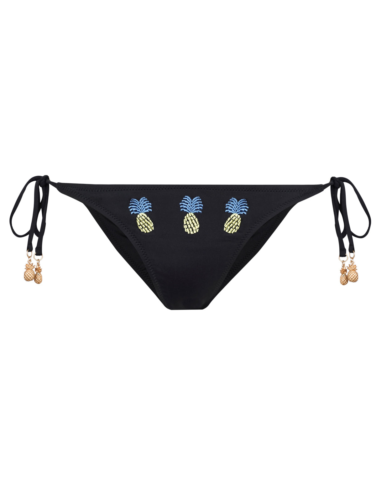 Jessica Simpson Best Seller - Pina Colada String Bikini Bottom in Black