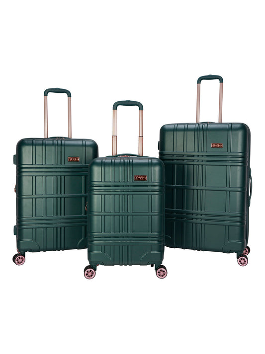 Jessica Simpson Featured - Jewel Plaid Luggage Collection in Jade