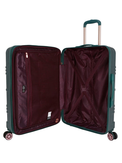 Jessica Simpson Featured - Jewel Plaid Luggage Collection in Jade