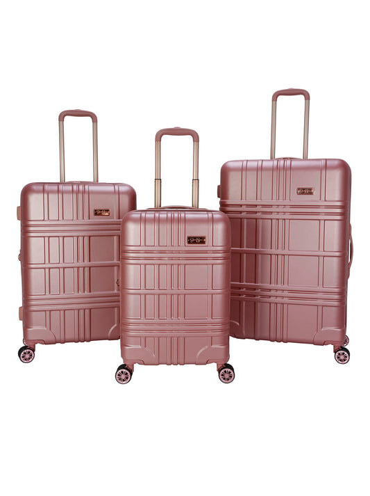 Jessica Simpson Best Seller - Jewel Plaid Luggage Collection in Rose Gold