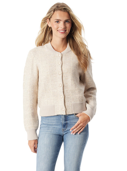 Jessica Simpson Exclusive - Sylviana Bomber Jacket in Natural Combo