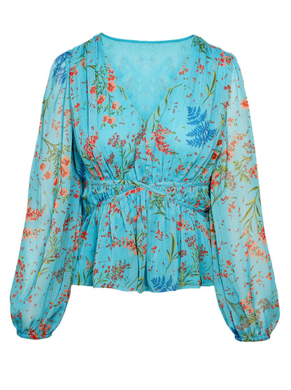 Jessica Simpson Best Seller - Marjani Top in Baltic-Field Floral