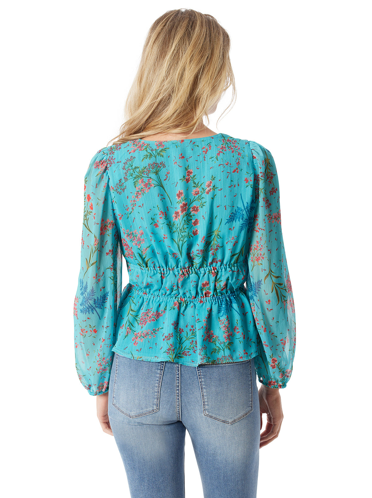 Jessica Simpson Best Seller - Marjani Top in Baltic-Field Floral