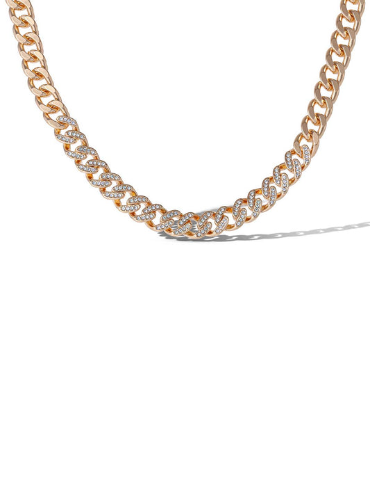 Jessica Simpson Popular - Pave Curb Chain Necklace