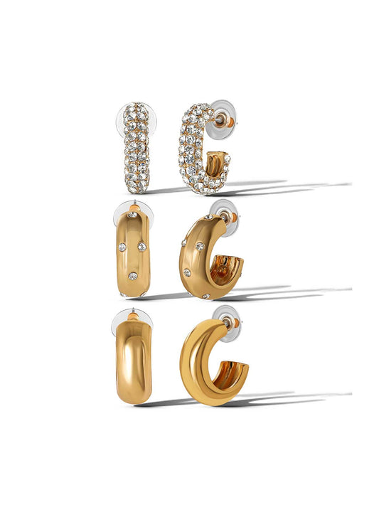 Jessica Simpson Trending - 3 Hoop Earring Set