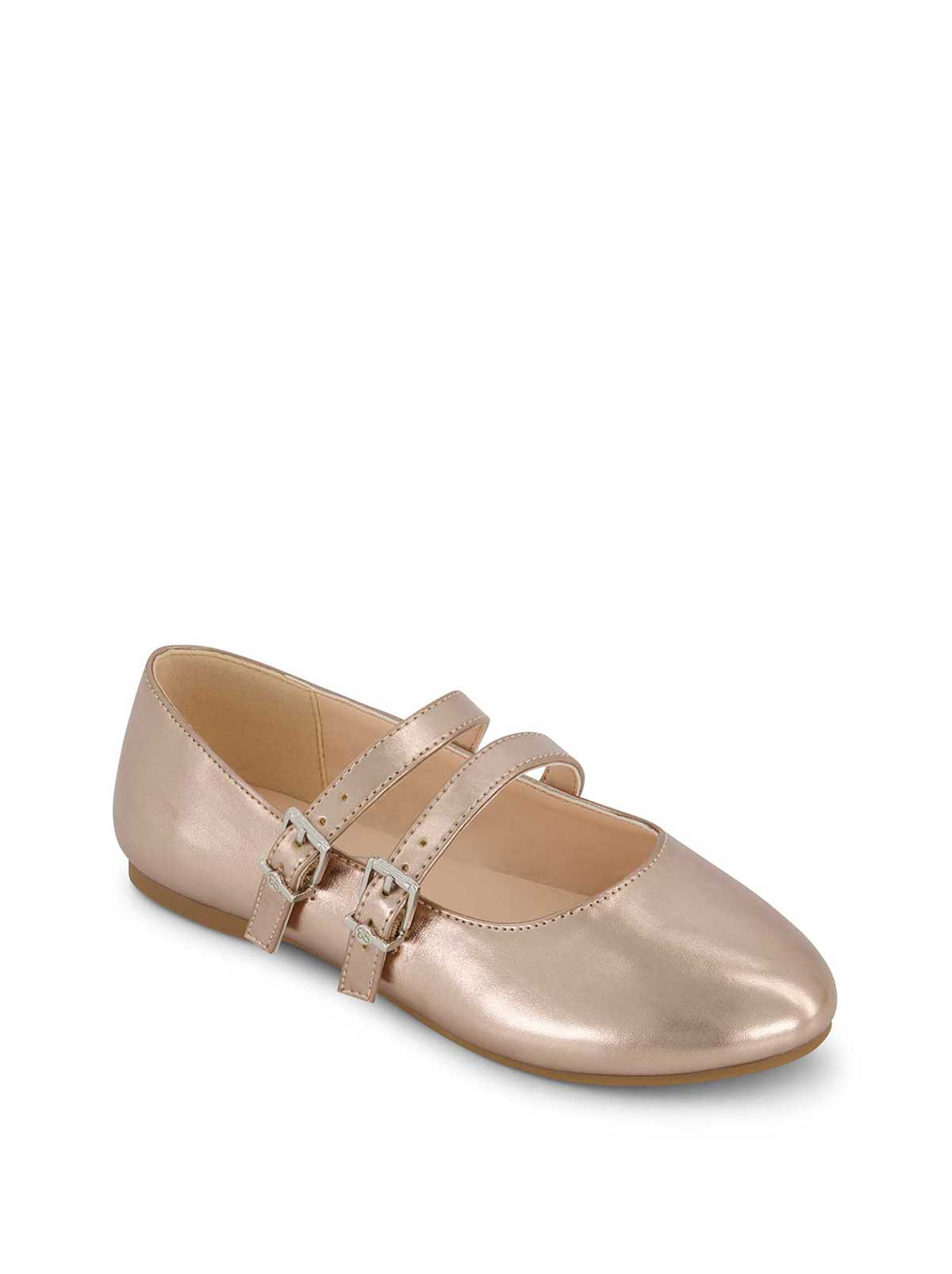 Jessica Simpson Trending - Little Girls' Amy Double Strap Ballet Flat in Champagne