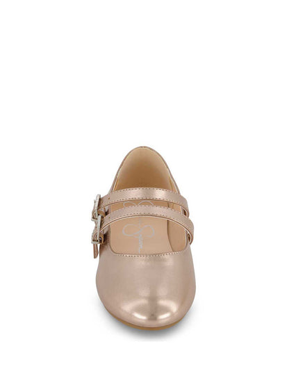 Jessica Simpson Trending - Little Girls' Amy Double Strap Ballet Flat in Champagne