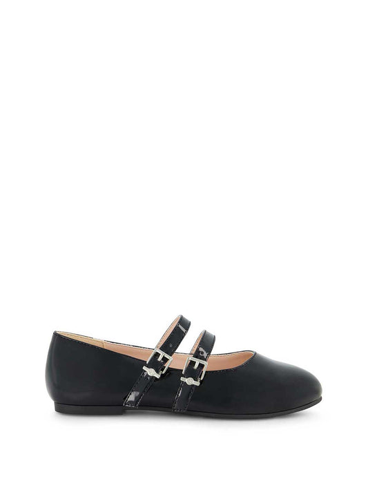 Jessica Simpson Best Seller - Little Girls' Amy Double Strap Ballet Flat in Black