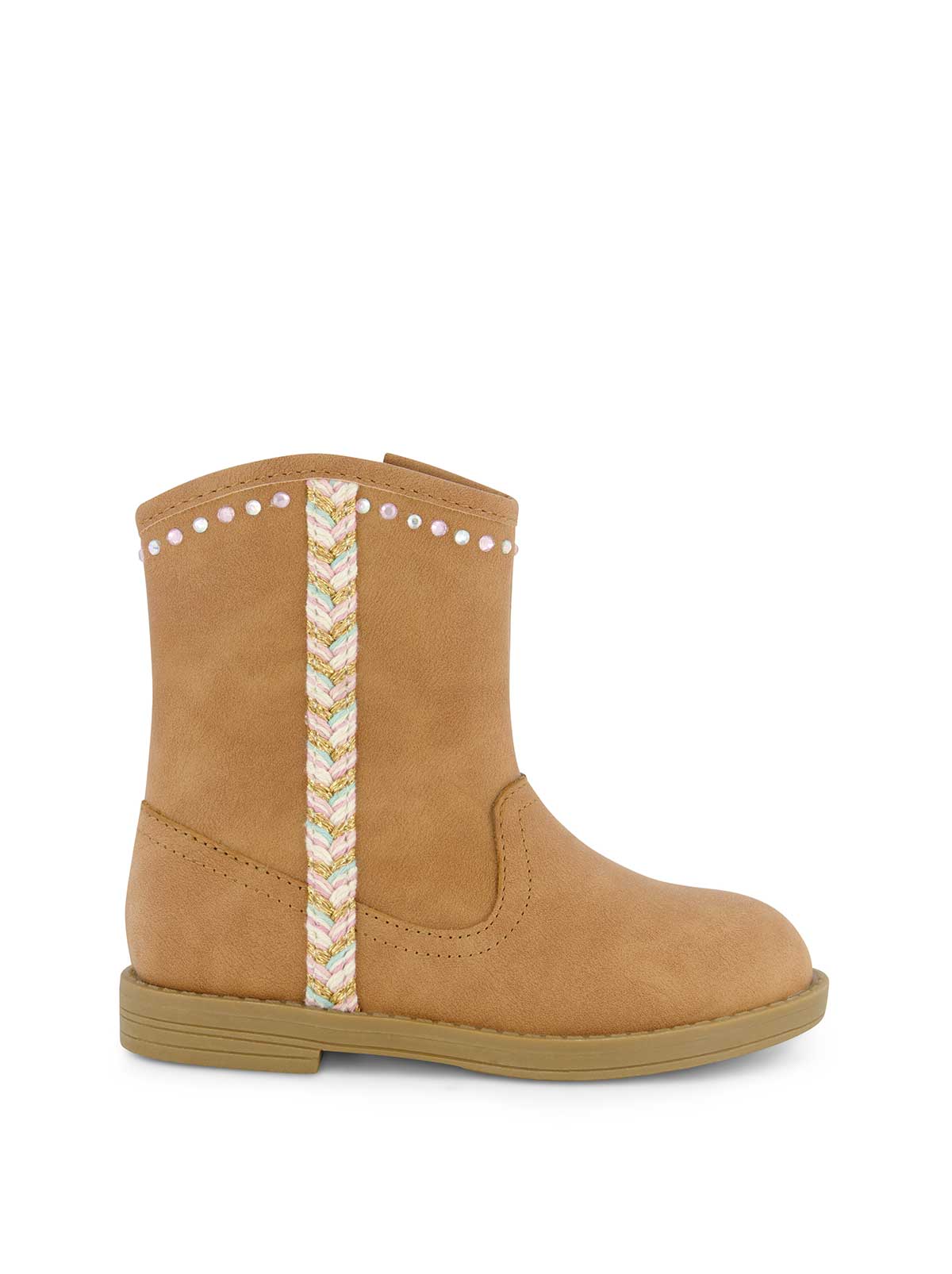 Jessica Simpson Trending - Toddler Layla Stripe Western Bootie in Cognac