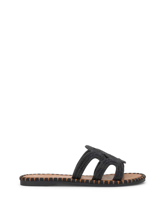 Jessica Simpson Featured - Bria Flat Sandal in Black
