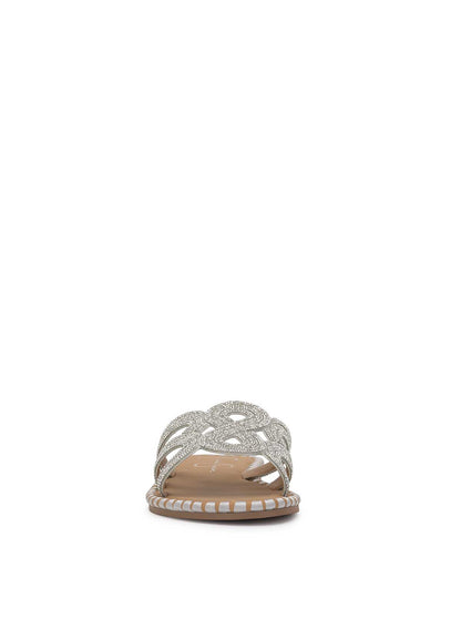 Jessica Simpson Popular - Bria Flat Sandal in Silver
