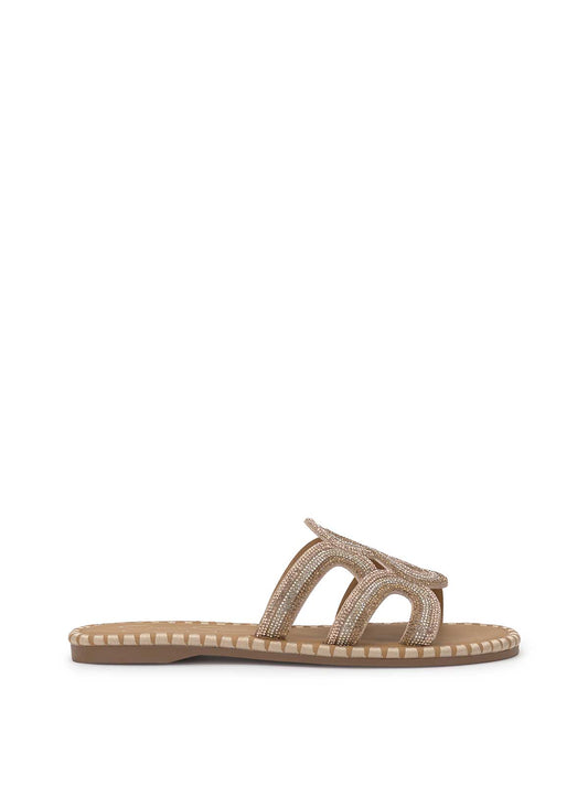 Jessica Simpson Best Seller - Bria Flat Sandal in Champagne