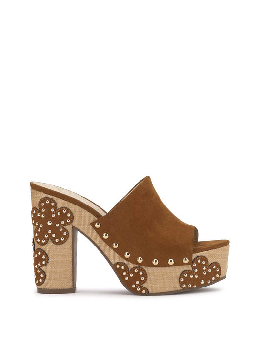 Jessica Simpson Best Seller - Shelbie Platform Slide in Tuscan Tan