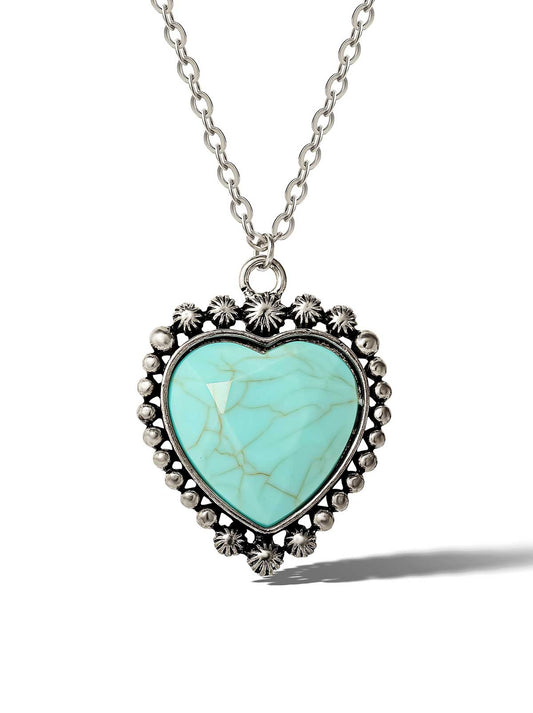 Jessica Simpson Best Seller - Turquoise Heart Necklace