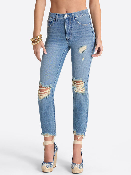 Jessica Simpson Best Seller - Harmony Straight High Rise Jeans in Incline
