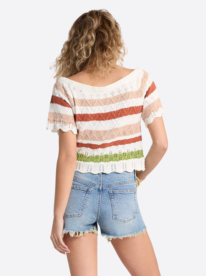 Jessica Simpson Exclusive - Edlyn Sweater in Gardenia Combo