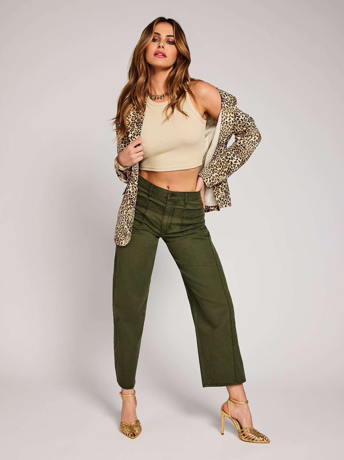 Jessica Simpson Trending - Relaxed Barrel Jeans in Forest Night