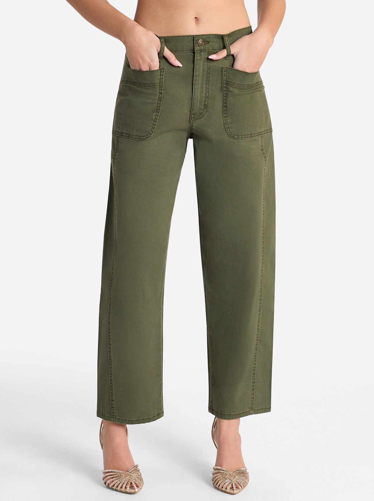 Jessica Simpson Trending - Relaxed Barrel Jeans in Forest Night