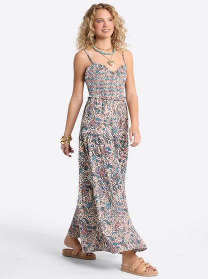 Jessica Simpson Featured - Bronte Dress in Buttercream Playful Paisleys