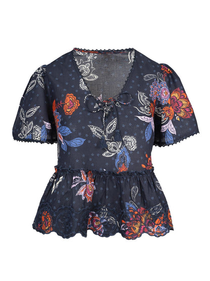Jessica Simpson Recommended - Raquelle Blouse in Polar Night Colorful Rio