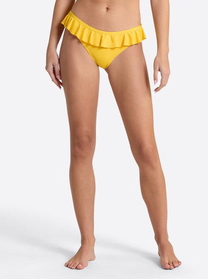 Jessica Simpson Featured - Solids Ruffle Bikini Bottom in Tangerine