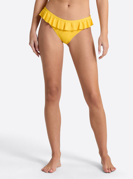 Jessica Simpson Featured - Solids Ruffle Bikini Bottom in Tangerine