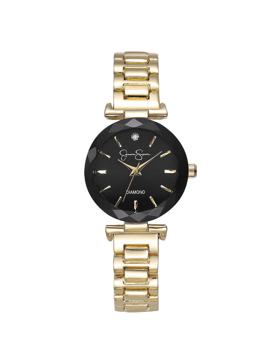 Jessica Simpson Best Seller - Diamond Dial Bracelet Watch in Gold